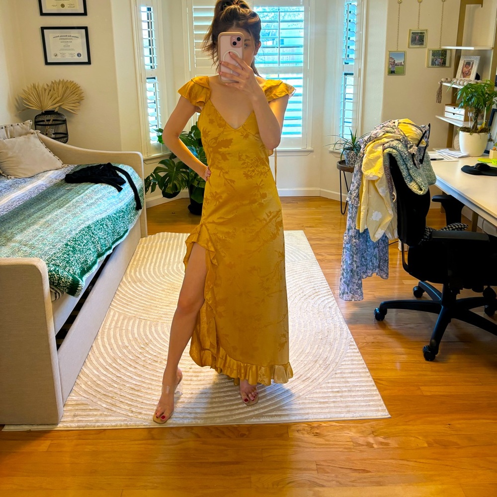 Zara Dress gold bridesmaids